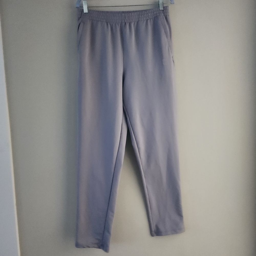 G gradual light gray men jogger pants size large activewear zip pockets